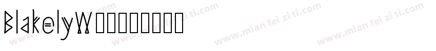 BlakelyW00字体转换