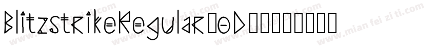 BlitzstrikeRegular-oD00字体转换