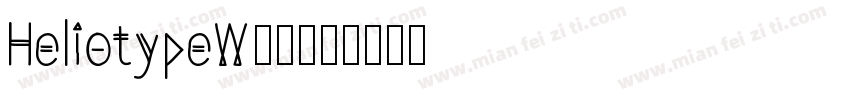 HeliotypeW00字体转换