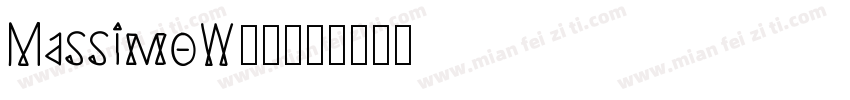 MassimoW00字体转换
