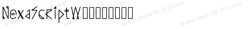 NexaScriptW00字体转换