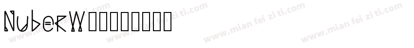 NuberW00字体转换