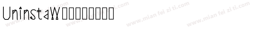 UninstaW00字体转换