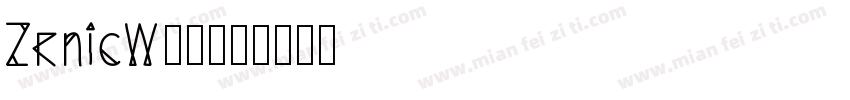 ZrnicW00字体转换