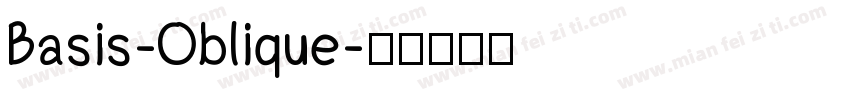 Basis-Oblique字体转换