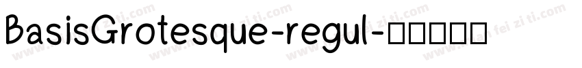 BasisGrotesque-regul字体转换