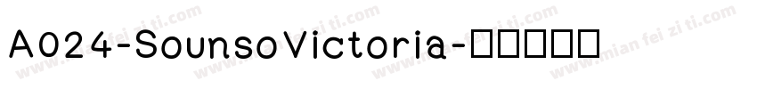 A024-SounsoVictoria字体转换
