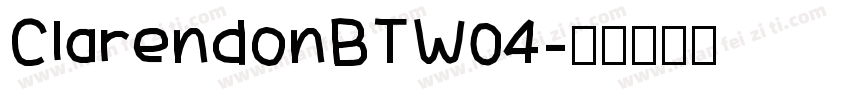 ClarendonBTW04字体转换