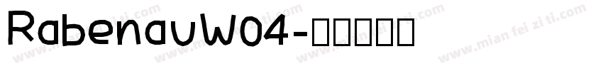 RabenauW04字体转换
