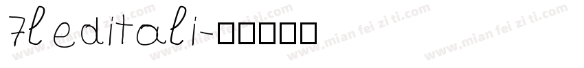7leditali字体转换
