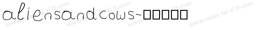 aliensandcows字体转换