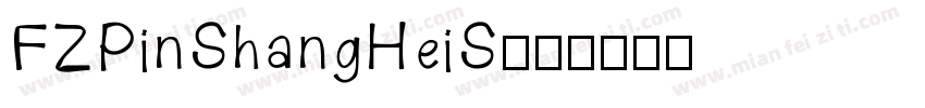 FZPinShangHeiS字体转换