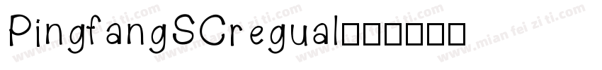 PingfangSCregual字体转换