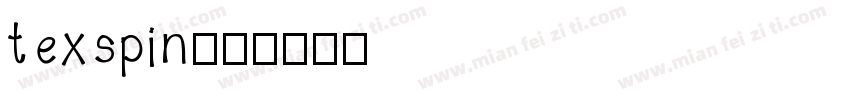 texspin字体转换