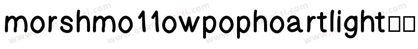 morshmo11owpophoartlight字体转换