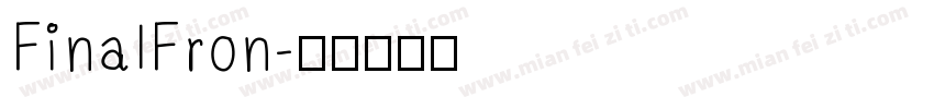 FinalFron字体转换