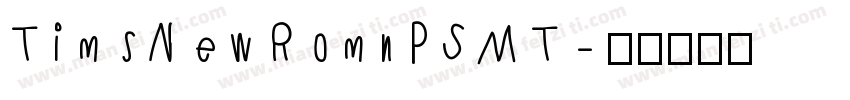 TimsNewRomnPSMT字体转换