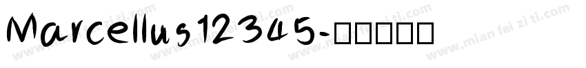 Marcellus12345字体转换