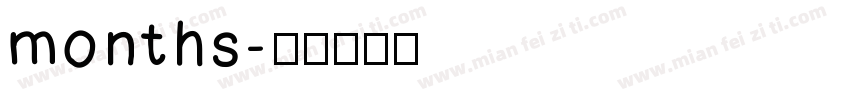 months字体转换