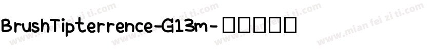 BrushTipterrence-G13m字体转换
