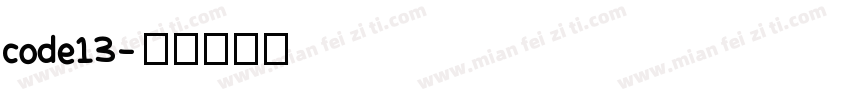 code13字体转换