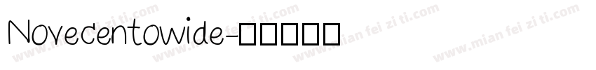 Novecentowide字体转换
