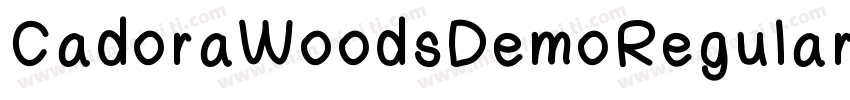 CadoraWoodsDemoRegular-axY1J字体转换