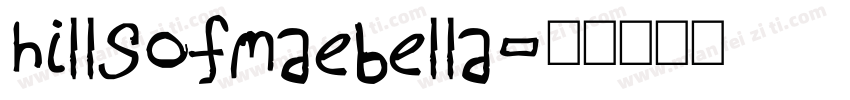 hillsofmaebella字体转换
