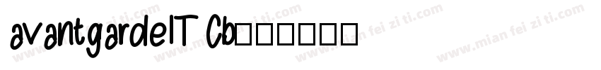 avantgardeITCb字体转换