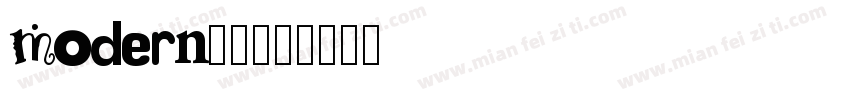modern20字体转换