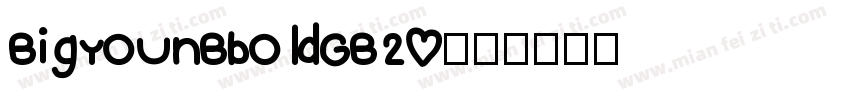 BigYounBboldGB20字体转换