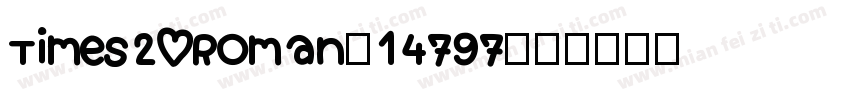 Times20Roman-14797字体转换