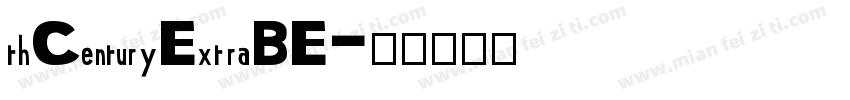thCenturyExtraBE字体转换