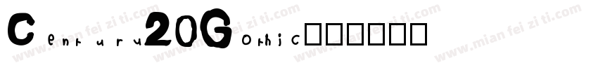 Century20Gothic字体转换