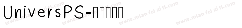 UniversPS字体转换