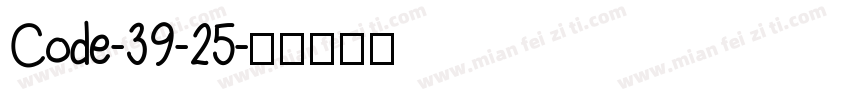 Code-39-25字体转换