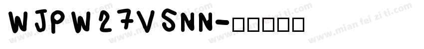WJPW27VSNN字体转换