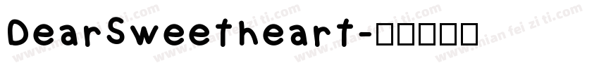 DearSweetheart字体转换