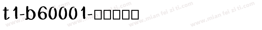 t1-b60001字体转换