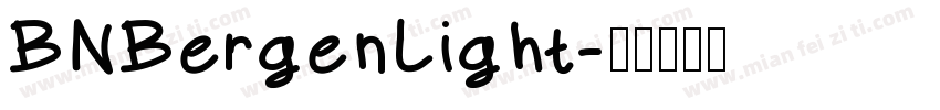 BNBergenLight字体转换