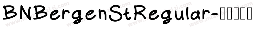 BNBergenStRegular字体转换