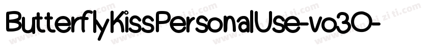 ButterflyKissPersonalUse-vo3O字体转换