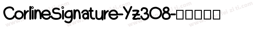 CorlineSignature-Yz3O8字体转换