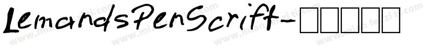 LemandsPenScrift字体转换