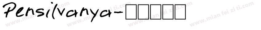 Pensilvanya字体转换