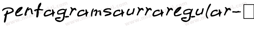 pentagramsaurraregular字体转换