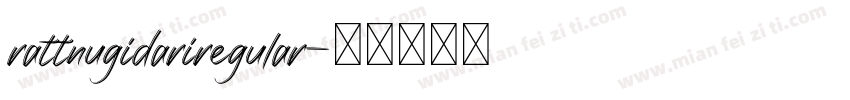 rattnugidariregular字体转换