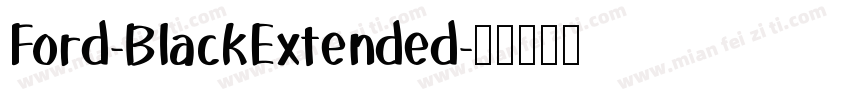 Ford-BlackExtended字体转换