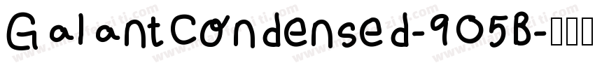 GalantCondensed-9O5B字体转换