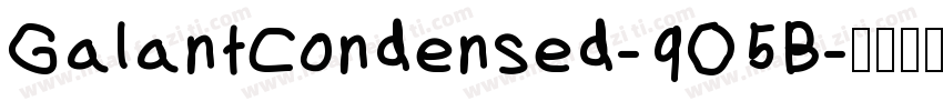GalantCondensed-9O5B字体转换